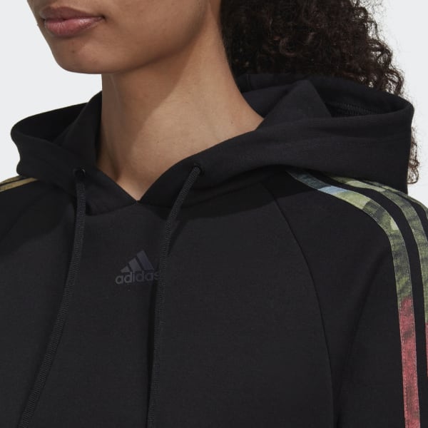 Adidas top print hoodie