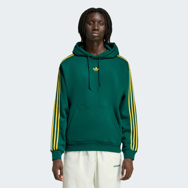 adidas TIPPED STRIPES HOODIE - Black | Free Shipping with adiClub