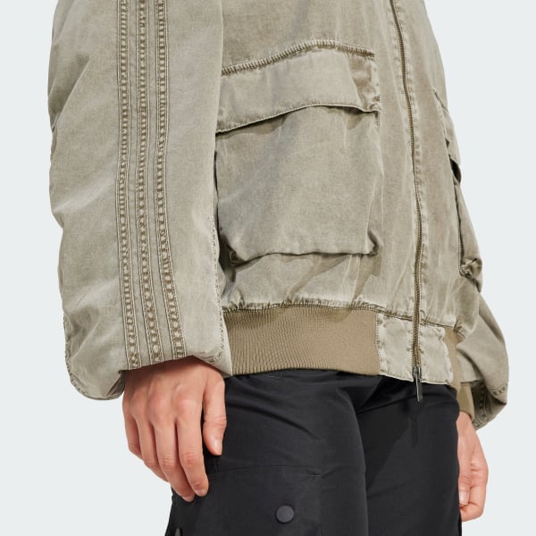 adidas Adilenium Season 2 Washed Bomber Jacket (Gender Neutral) - Green |  Free Shipping with adiClub | adidas US
