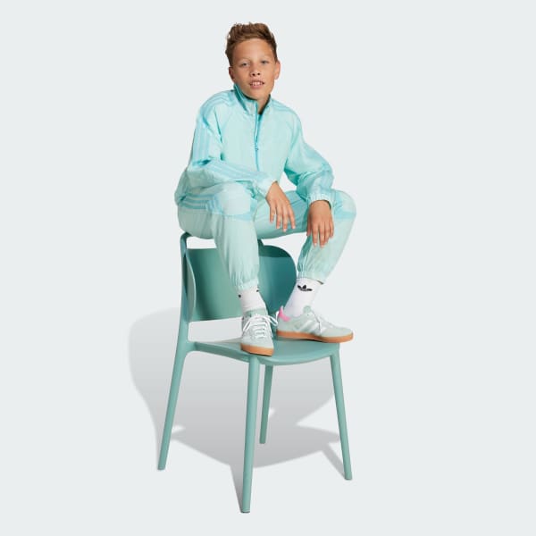 Turquoise Teamgeist Track Top Kids