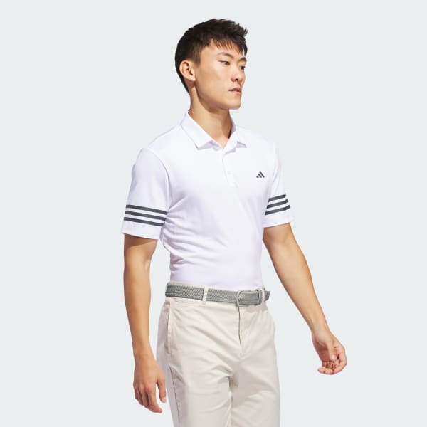 Blanco Playera Polo 3-Stripes