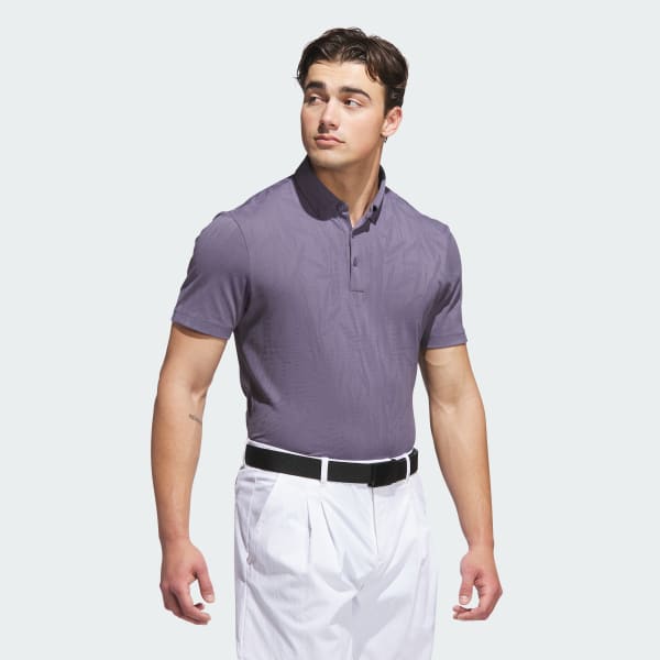 Purple Go-to Textured Polo Shirt