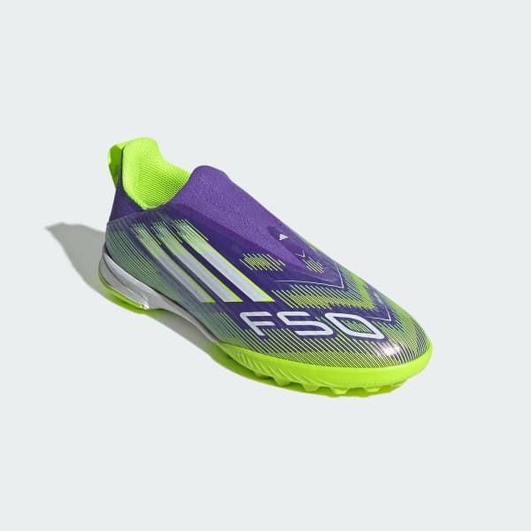 Purpura Chimpunes F50 League Sin Cordones Pasto sintético Kids