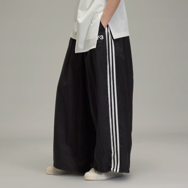 Black Y-3 3-Stripes Nylon Pants