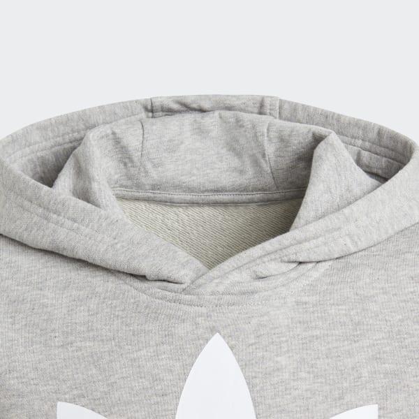 gris Sweat-shirt à capuche Trefoil FUG57