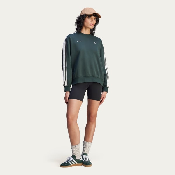 mau-xanh-la Áo Sweatshirt adidas x Sporty & Rich