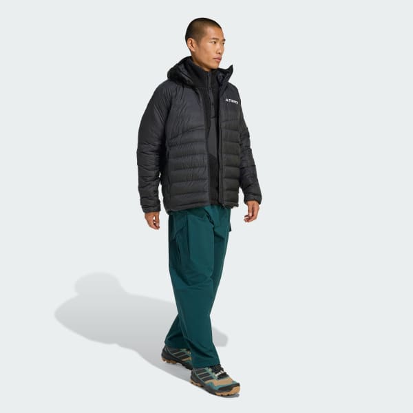 Black Terrex Xperior CLIMAWARM+ Down Hooded Jacket
