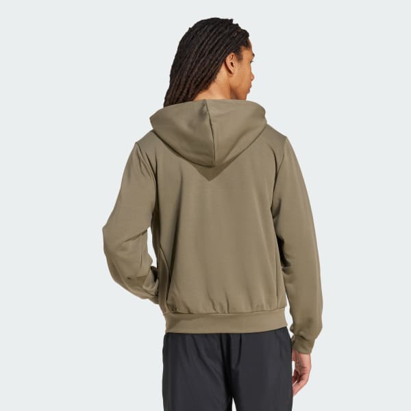 adidas Essentials CLIMAWARM Hybrid Down Hooded Jacket Green