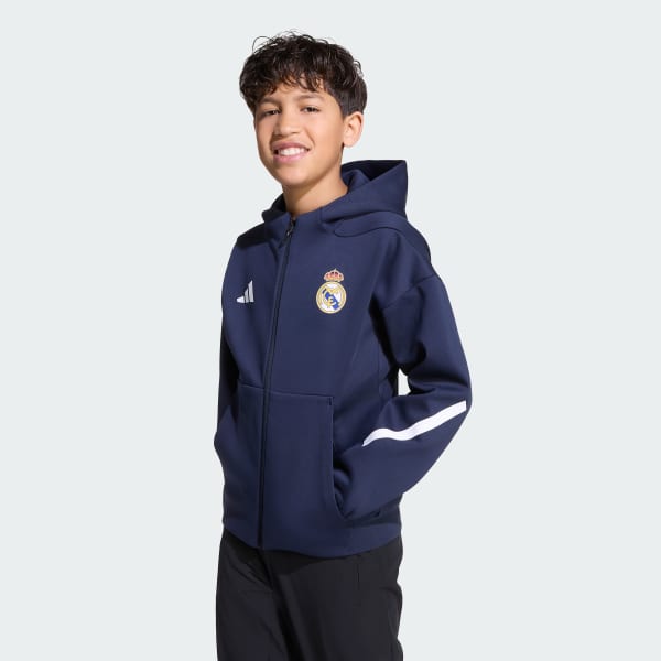 modrá Bunda Real Madrid ADIDAS Z.N.E. Anthem Kids