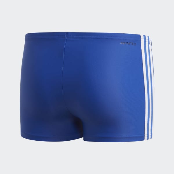 Azul Boxers de Natação 3-Stripes