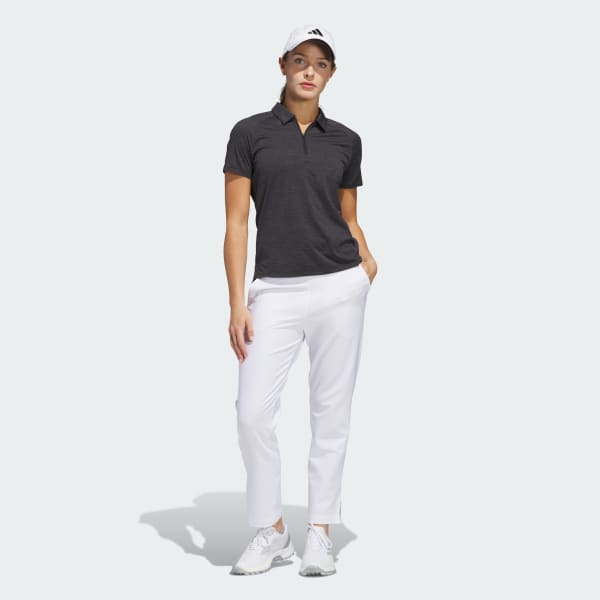 adidas Ultimate365 Heathered Twistknit Polo Shirt - Black