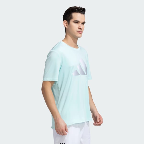 Turquoise 3 Bars AEROREADY Tee