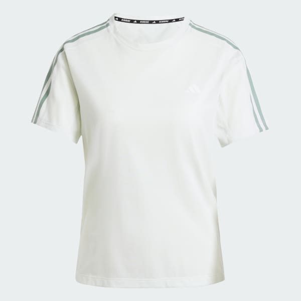 Green Own the Run 3-Stripes Tee