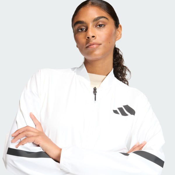 ADIDAS Z.N.E. WOVEN BOMBER - White | Free Shipping with adiClub