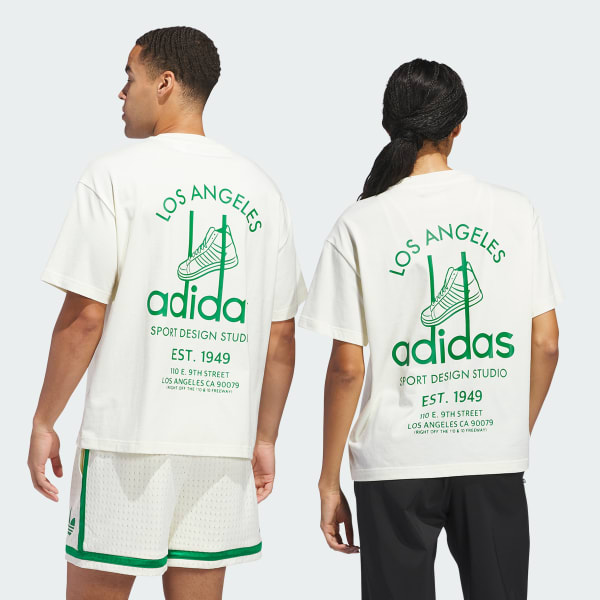 ベージュ adidas Sport Design Studio ジャバーグラフィック 半袖Tシャツ