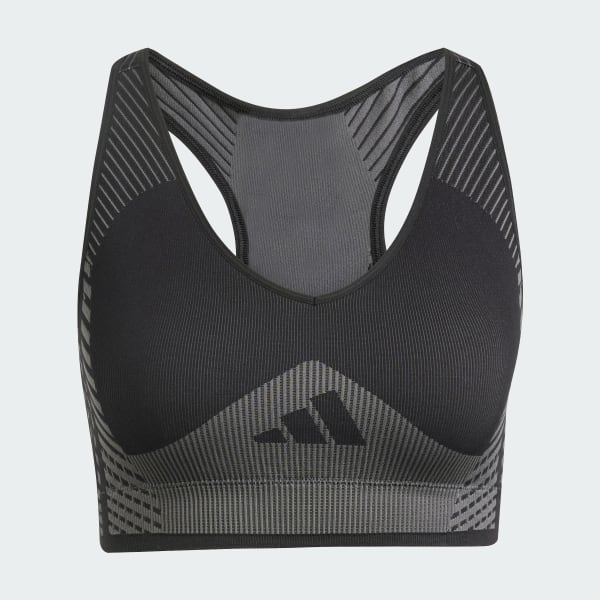 Nero Reggiseno sportivo AEROKNIT Training Light Support