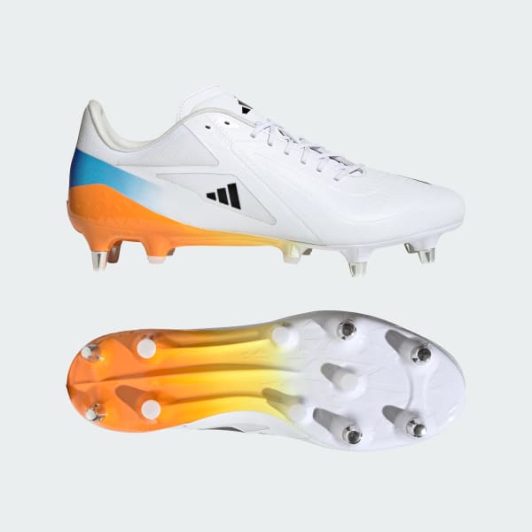 Blanco Botines de Rugby Adizero RS15 Ultimate Terreno Blando