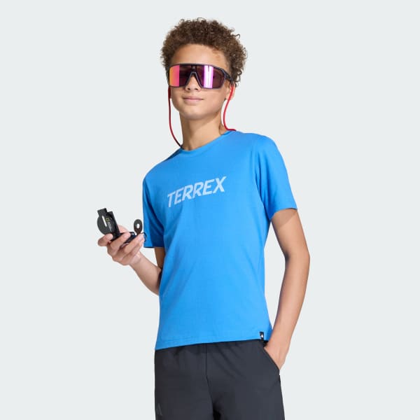 Azul Polo Terrex Multi Logo para Niños