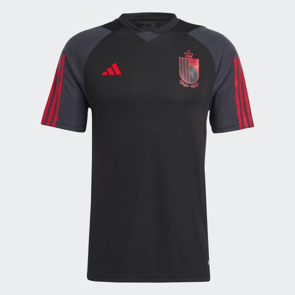 Zwart België Tiro 23 Training Voetbalshirt LOL40