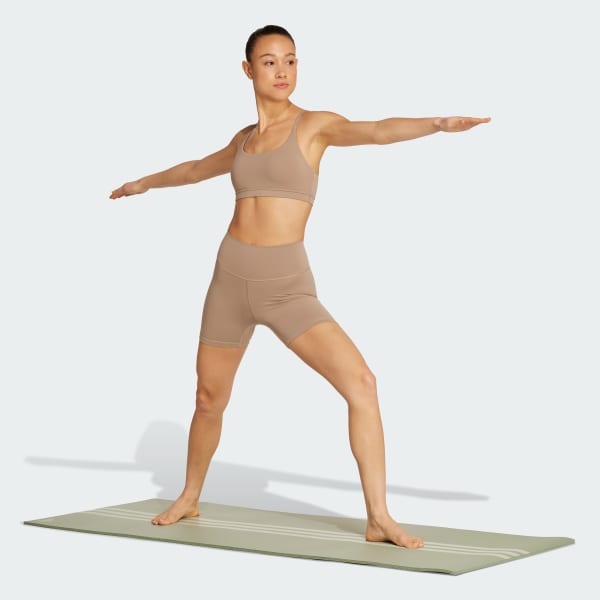 Brown adidas All Me Light Support Bra