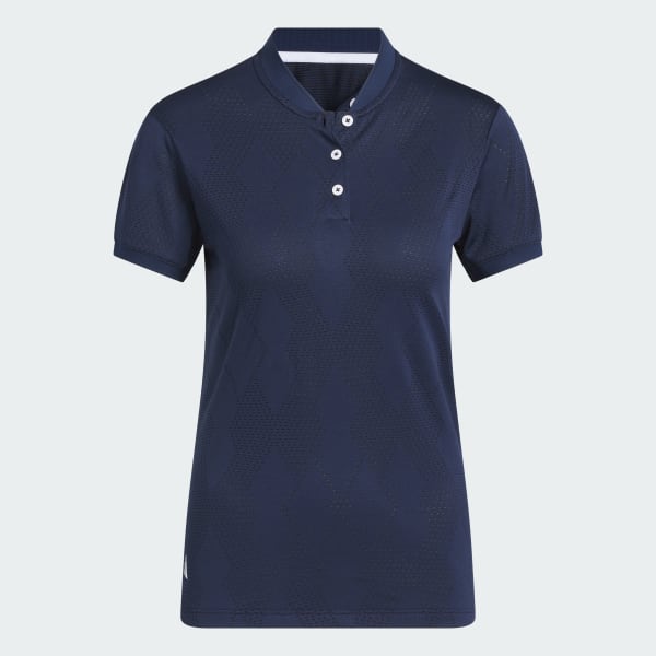 Blue Ultimate365 Diamond Jacquard Polo Shirt