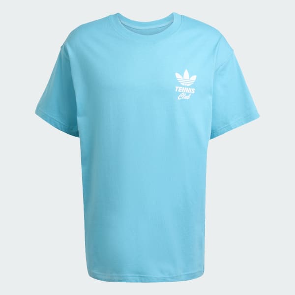 modrá Tennis Club GFX Oversized T-Shirt