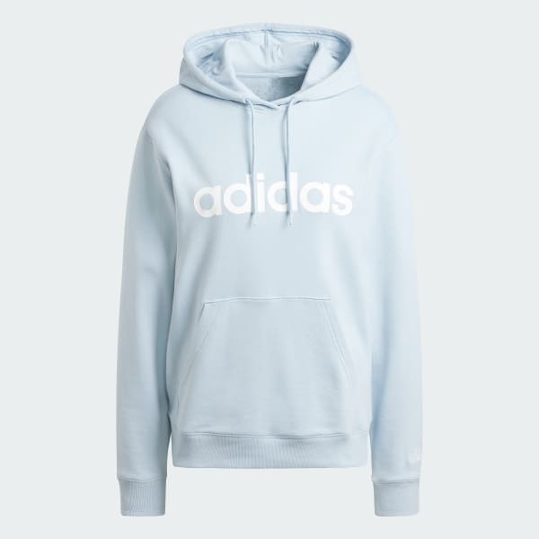 adidas Essentials Linear Hoodie Blue adidas UK