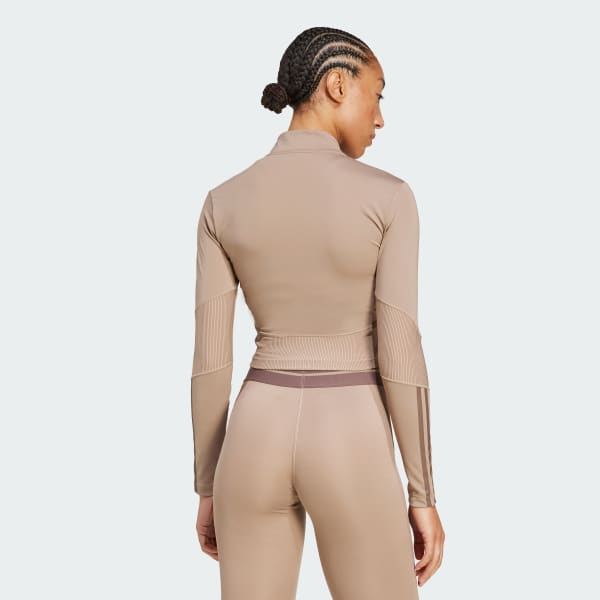 Bruin Hyperglam Rib Zip Thru Cover-Up