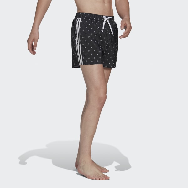adidas Mini Logo CLX Swim Shorts - Black | adidas UK