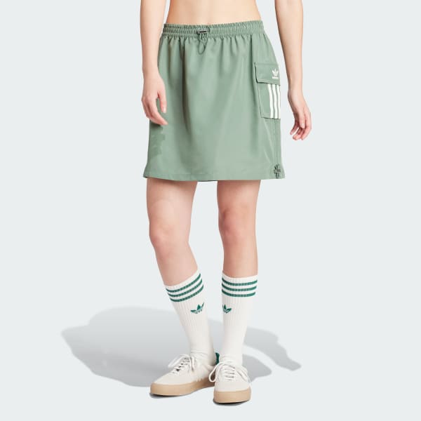 Verde Falda Corta Cargo