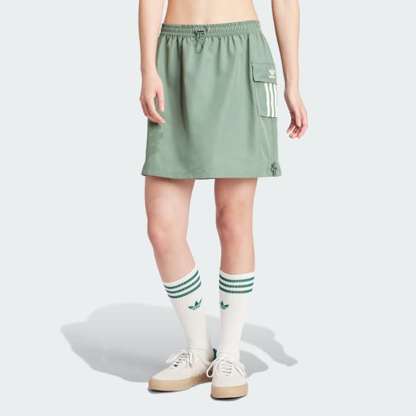 Green Short Cargo Skirt
