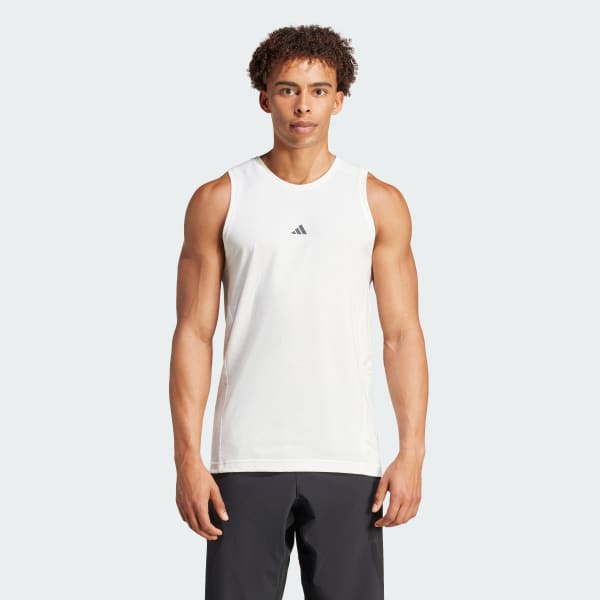 White yoga tank discount