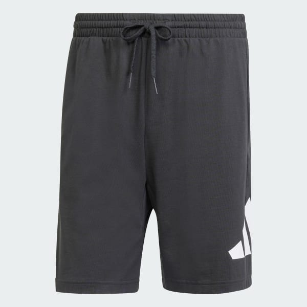 adidas Essentials Big Logo Single Jersey Shorts - Black