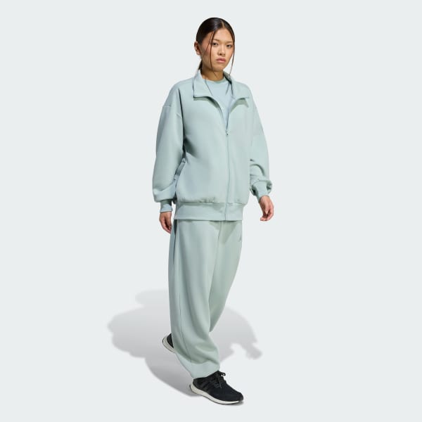 Yesil Soft Lux Bol Tam Boy Fermuarlı Üst