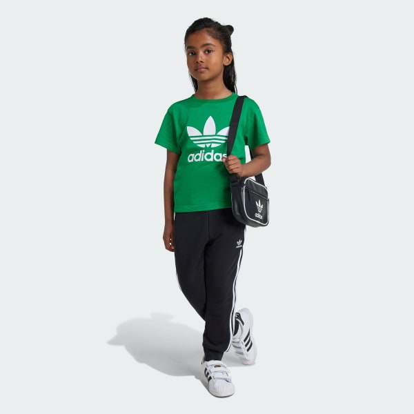 Verde Camiseta Adicolor Trefoil Infantil