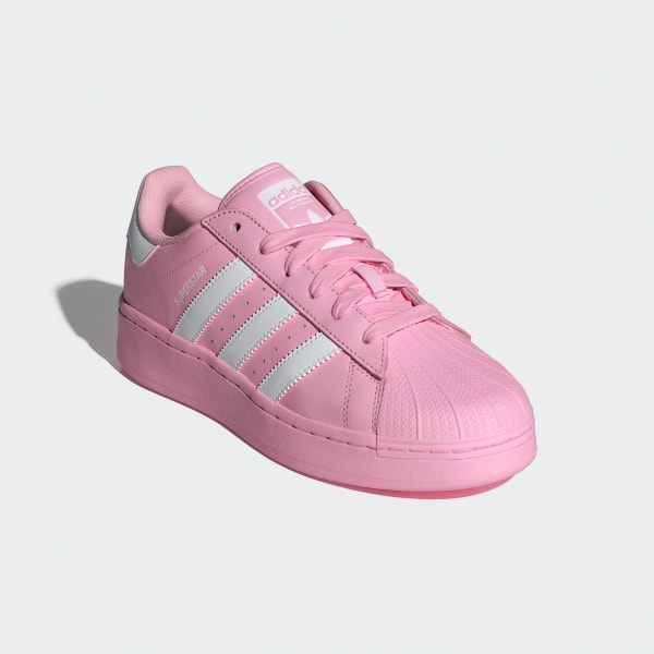 pink and white shell toe adidas