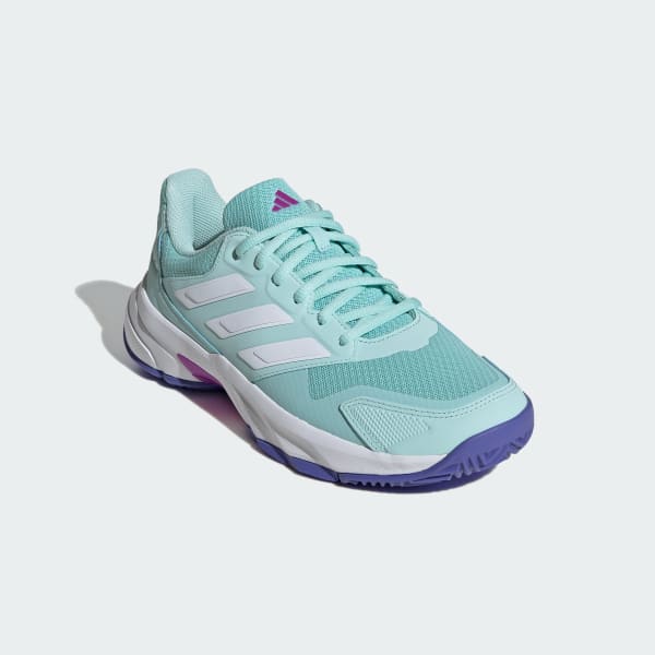 Turquoise Courtjam Control 3 Tennis Shoes