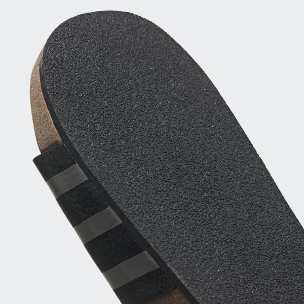 adidas originals adilette sliders with wrap ankle in black