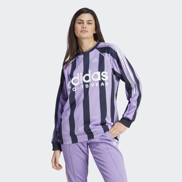 Bouwen op vegetarisch Geest adidas Jacquard Voetbalshirt met Lange Mouwen - paars | adidas Belgium