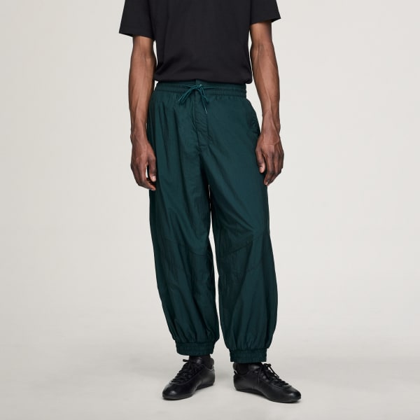 vert PANTALON Y-3 RAW EDGE 3 STRIPES NYLON SHELL