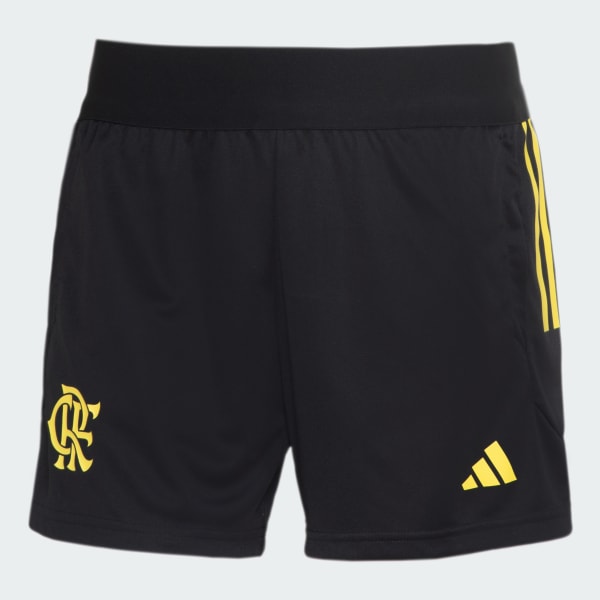 Preto Shorts Treino Flamengo Feminino 24/25