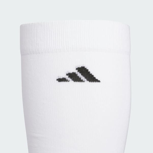 White Performance Logo Knee Socks