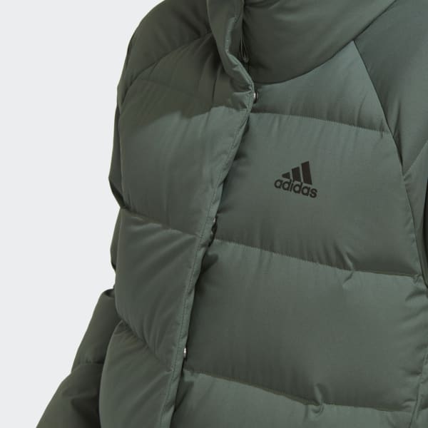 Zielony Helionic Relaxed Down Jacket BT063