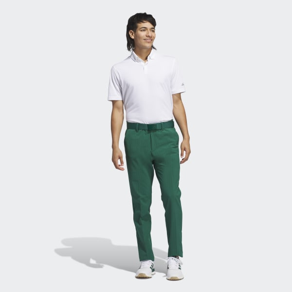 アディダスゴルフ ストレッチ UPF50 ポロシャツ 2XL グリーン系ドット柄 adidas ポロシャツ オリジナルスゴルフ アーガイルニット 半袖