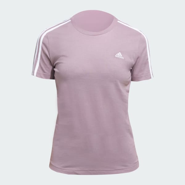 Purple 3 Stripes Tee