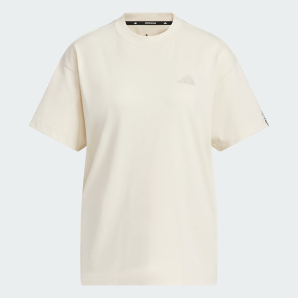 ホワイト エッセンシャルズ プラス スモールロゴ 半袖Tシャツ