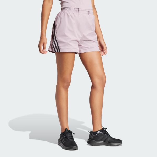 adidas Future Icons 3 Stripes Woven Shorts Purple adidas Canada