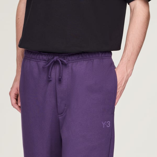 adidas Y-3 French Terry Track Pants - Purple | Free Shipping with