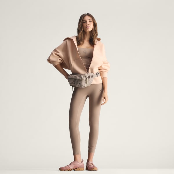 Beige Felpa con cappuccio adidas By Stella McCartney Scuba