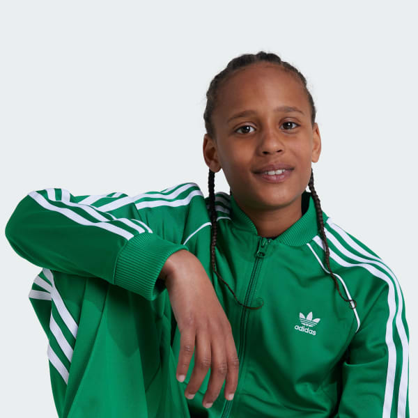 adidas Adicolor SST Track Top Kids - Green | Free Shipping
